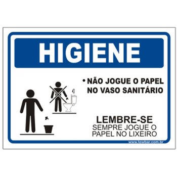 Loja Towbar - Não jogue lixo na privada